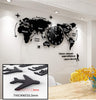 Acrylic World Map Clock 152 x 100 CM - SANSALI 