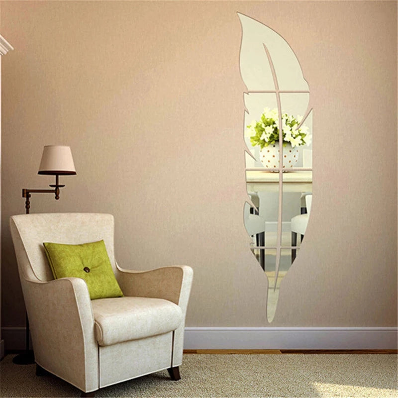 Acrylic Leaf Mirror 120 x 30 CM - SANSALI 