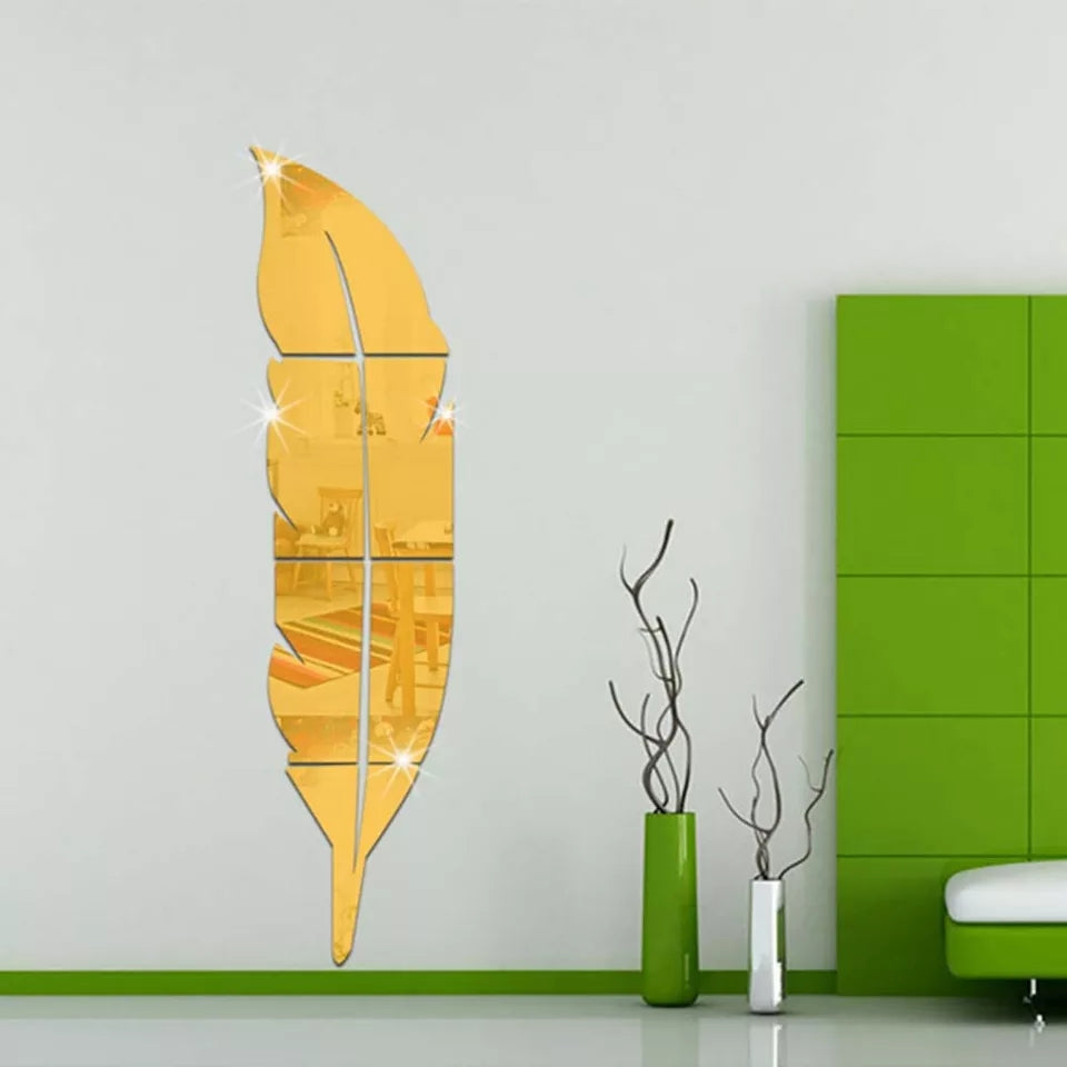 Acrylic Leaf Mirror 120 x 30 CM - SANSALI 