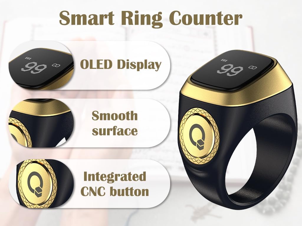 Anlising Tasbih Counter Smart Zikr Ring