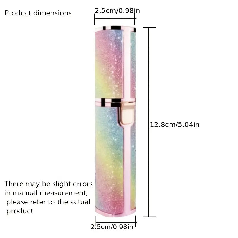 2-in-1 Rechargeable Eyebrow and Facial Hair Remover with Built-in LED Light