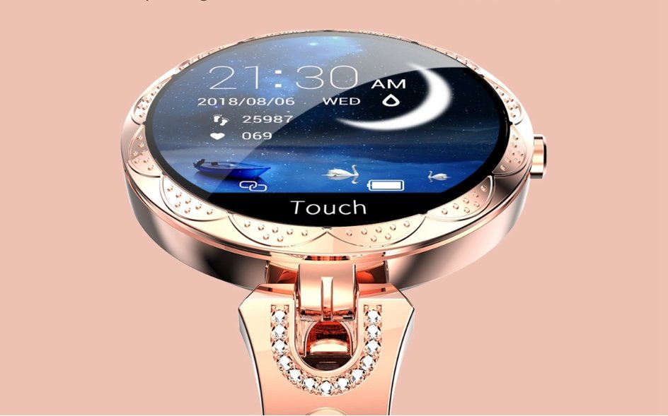 Smart Watch Waterproof Wearable Device Heart Rate Monitor Sports Smartwatch for Women Ladies - Image 6