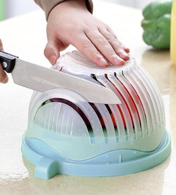 Creative Salad Cutter Fruit and Vegetable Cutter - Blue