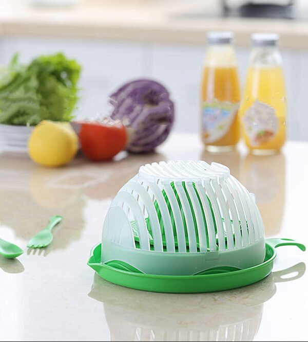 Creative Salad Cutter Fruit and Vegetable Cutter - Green