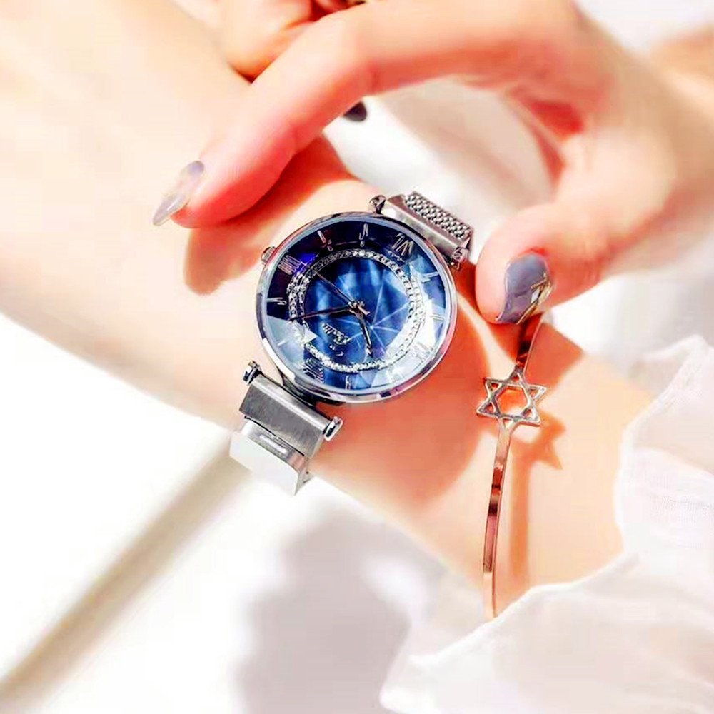 Women's Waterproof Magnetic Mesh Strap Watch - Image 3