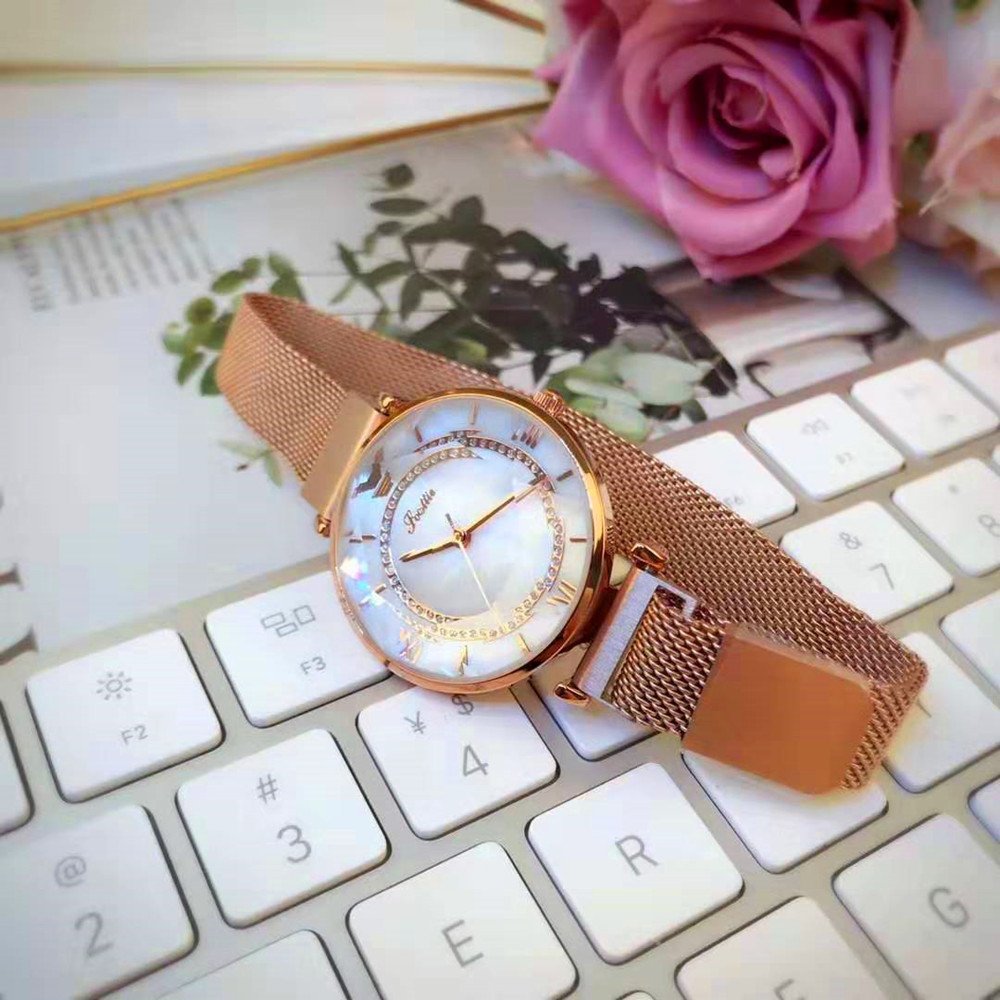 Women's Waterproof Magnetic Mesh Strap Watch - Image 7