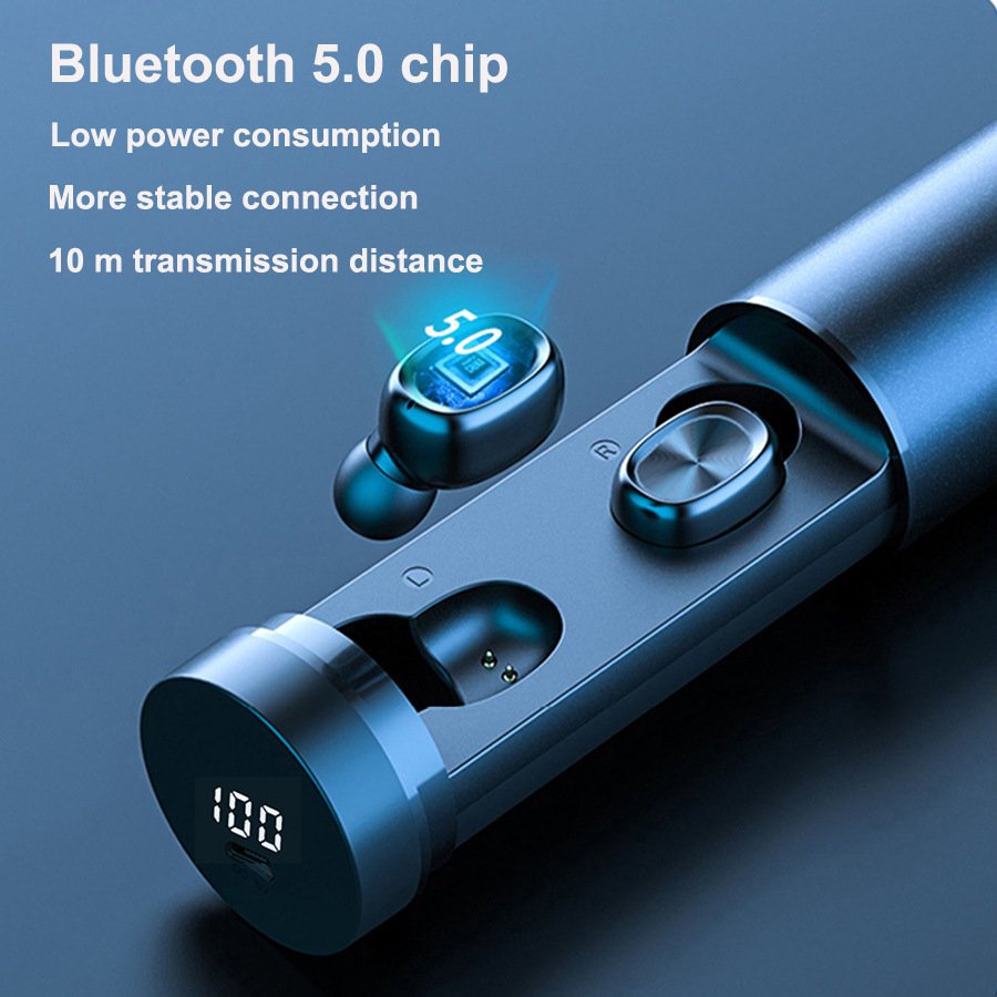 Bluetooth Earphone 5.0 Wireless 8D HIFI Sport MIC Earbuds Gaming Music Headset - Image 2