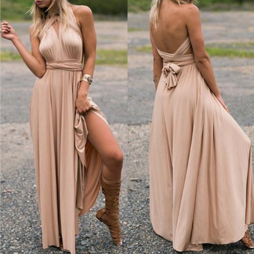 Women's Sexy Long Party Dress Club Floor-Length Summer Backless Bandage Maxi Dress Multiway Bridesmaids Boho Women Dress Vestidos - Image 10