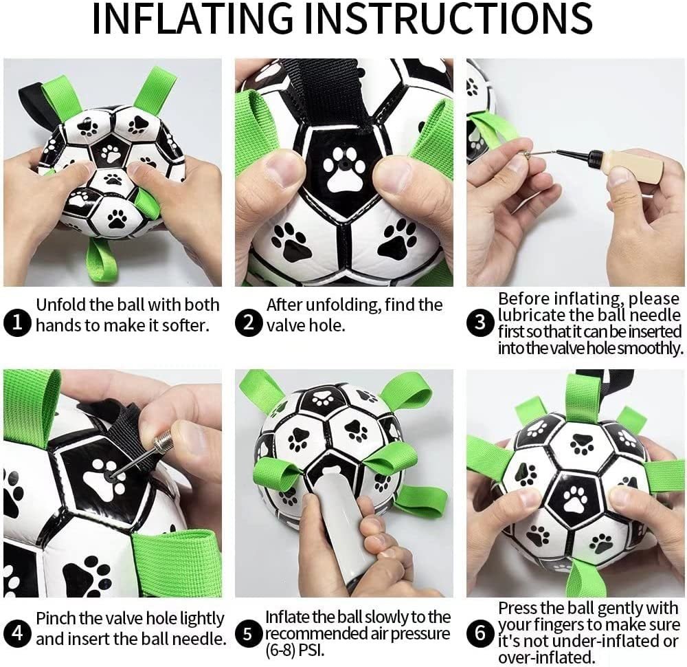 Interactive Dog Football Toy Soccer Ball Inflated Training Toy For Dogs Outdoor Border Collie Balls For Large Dogs Pet Supplies - Image 4