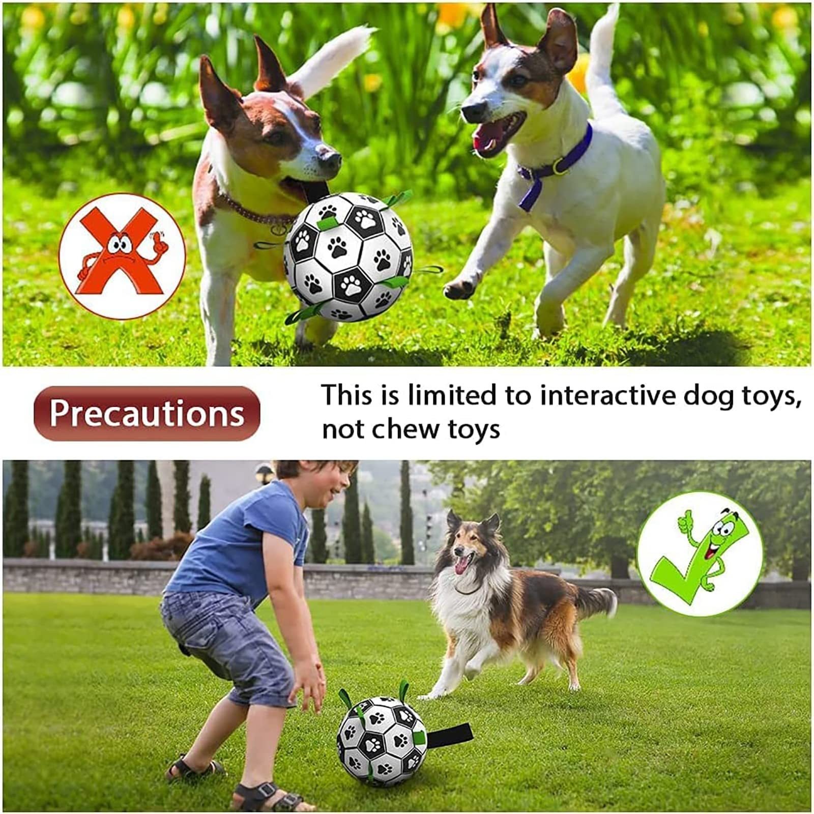 Interactive Dog Football Toy Soccer Ball Inflated Training Toy For Dogs Outdoor Border Collie Balls For Large Dogs Pet Supplies - Image 5