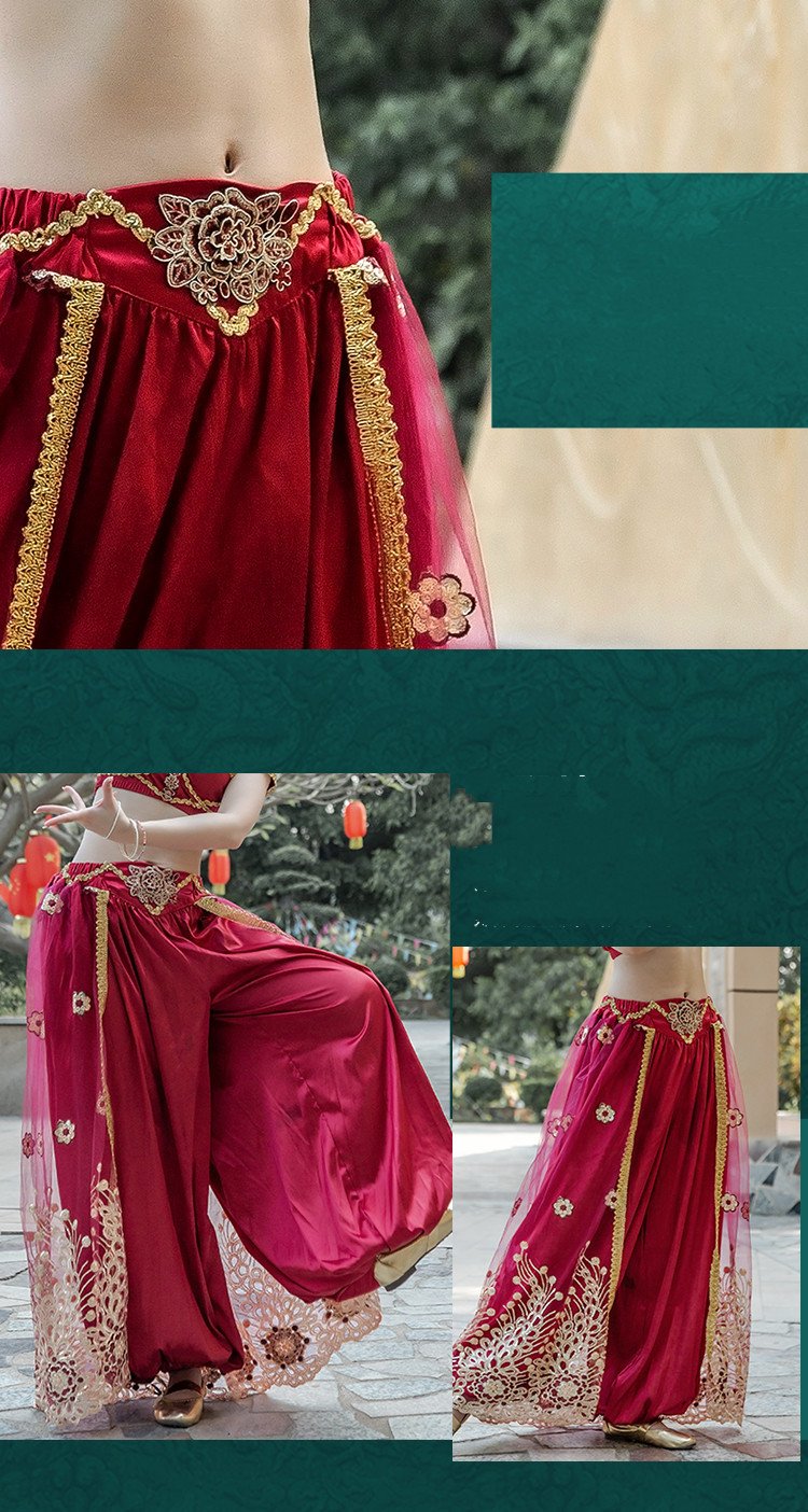 Wide Leg Pants Performance Indian Dance Costume - Image 3