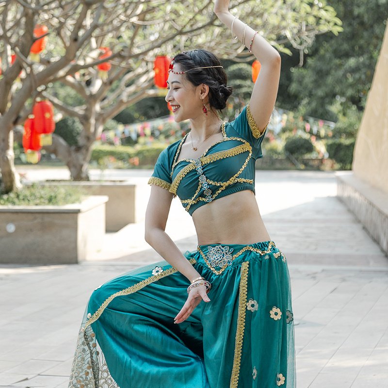 Wide Leg Pants Performance Indian Dance Costume - Image 6