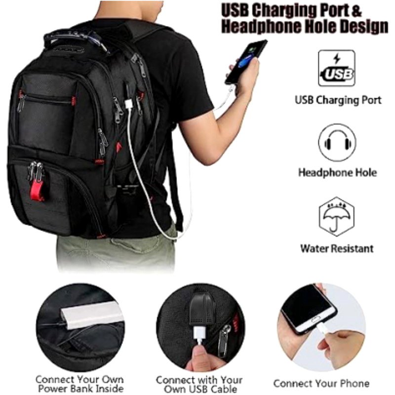 Large Capacity Multifunctional USB Backpack