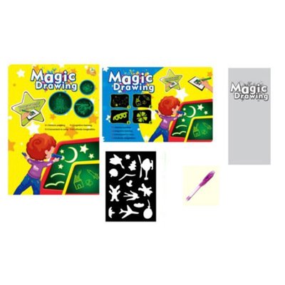 Educational Toy Drawing Pad 3D Magic 8 Light Effects Puzzle Board Sketchpad - Image 4