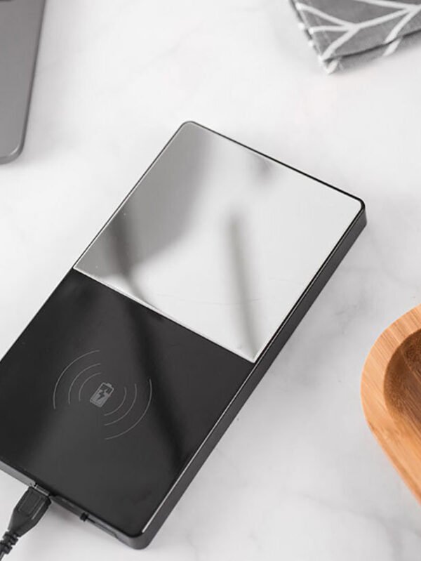 2 In 1 Heating Mug Cup Warmer Electric Wireless Charger For Home Office Coffee Milk - Photo color