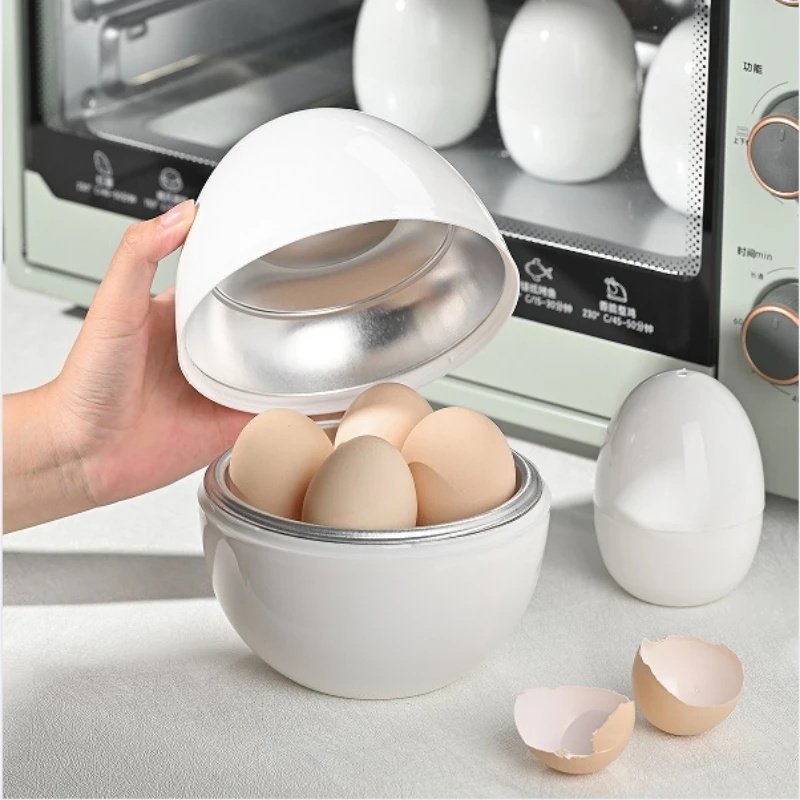 4 Eggs Microwave Egg Steamer Boiler Cooker Easy Quick 5 Minutes Hard Or Soft Boiled Kitchen Cooking Tools Kitchen Gadgets