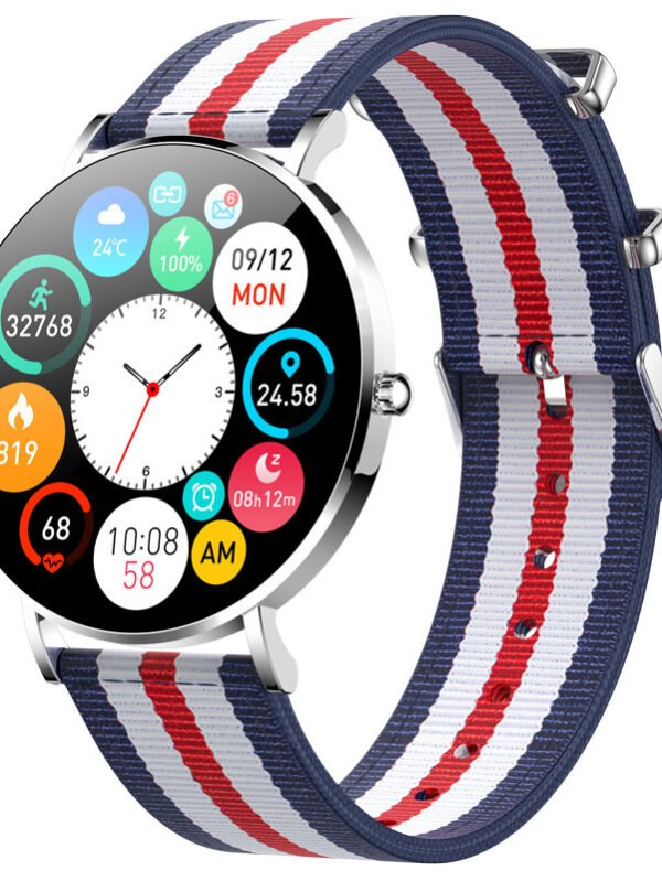 T8 Women's Thin Smart Call Watch Heart Rate And Blood Pressure Monitoring - Silver