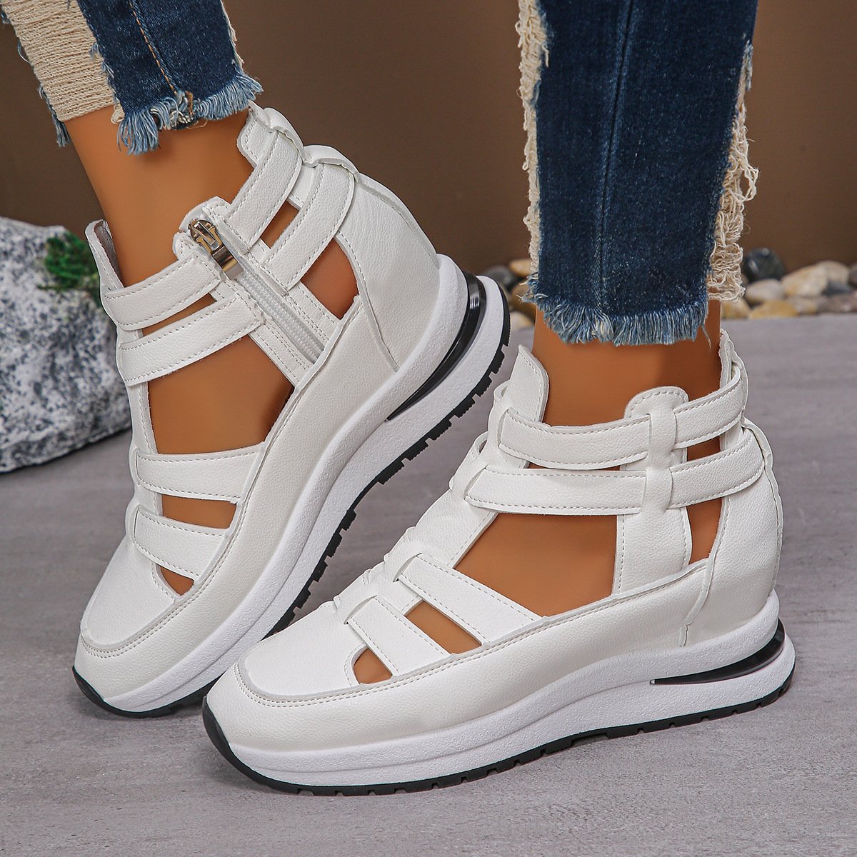 Women's Close-toed Hollow-out Sandals Summer Fashion Platform Shoes - Image 6