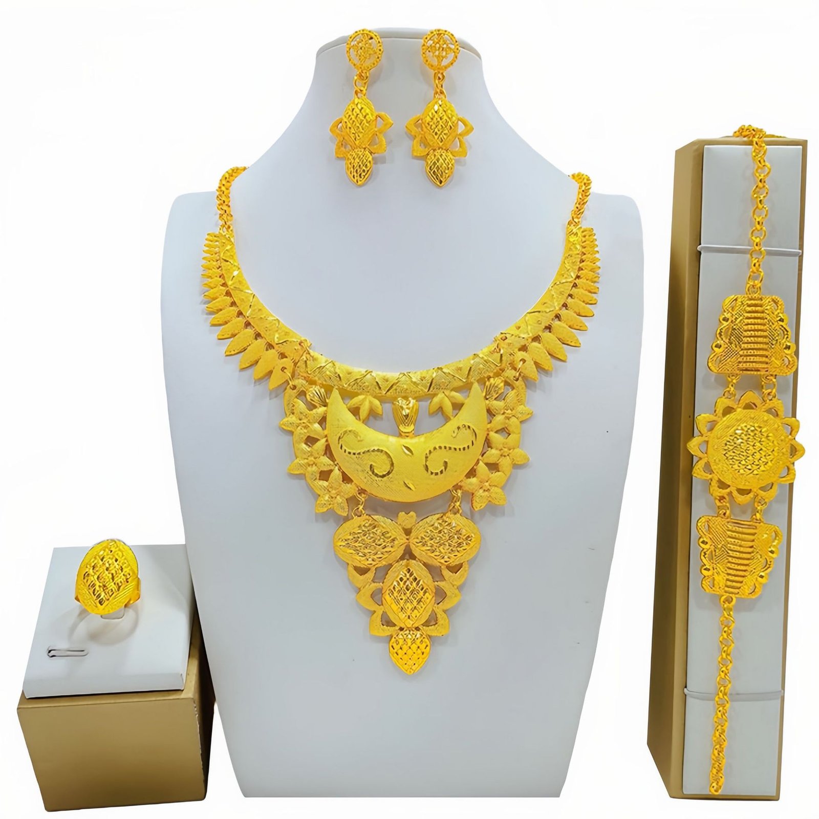 Women's Fashion All-match Jewelry Mirror Jewelry Suit - Image 4