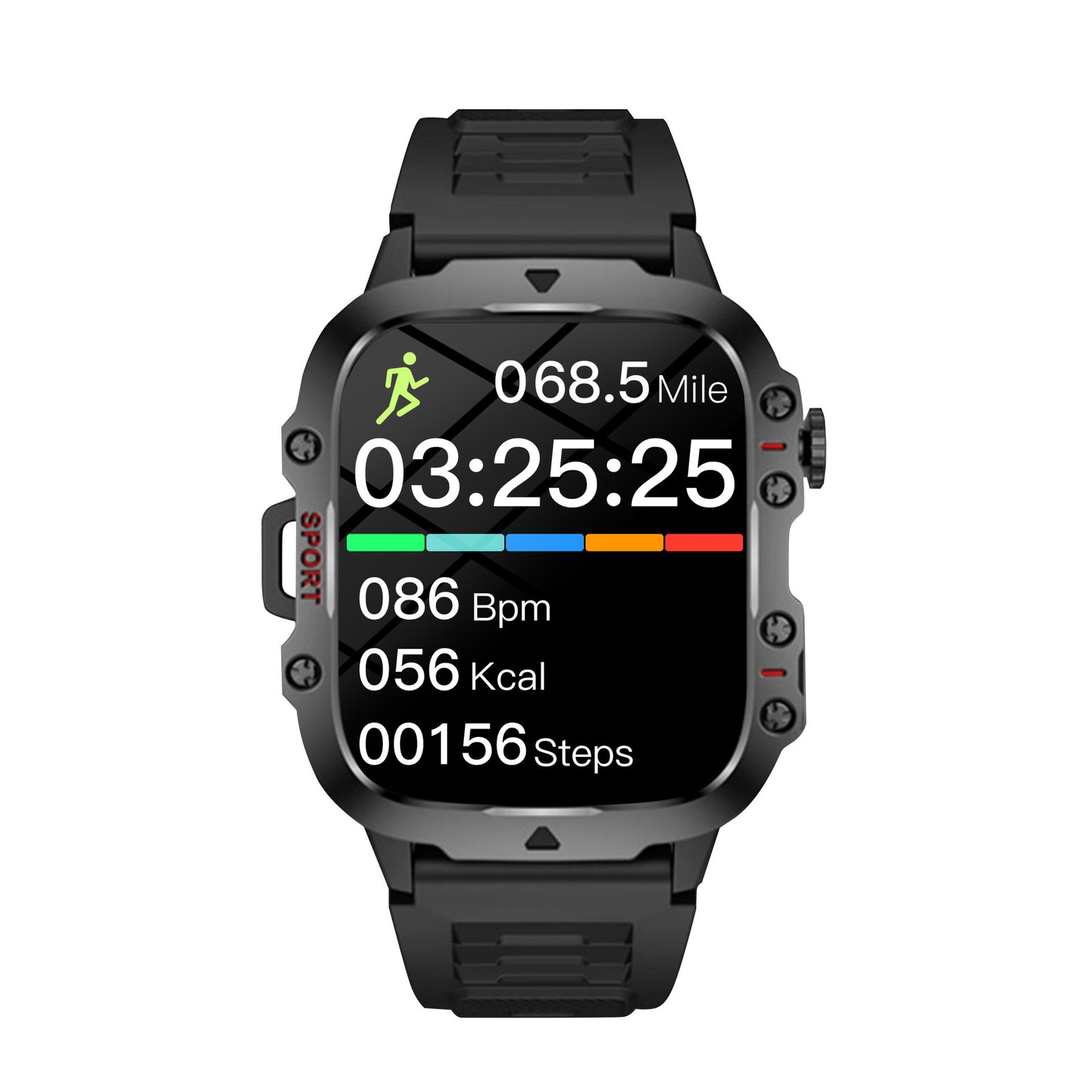 Sport Step Counting Outdoor Large Screen Mountaineering Smart Watch - Image 3