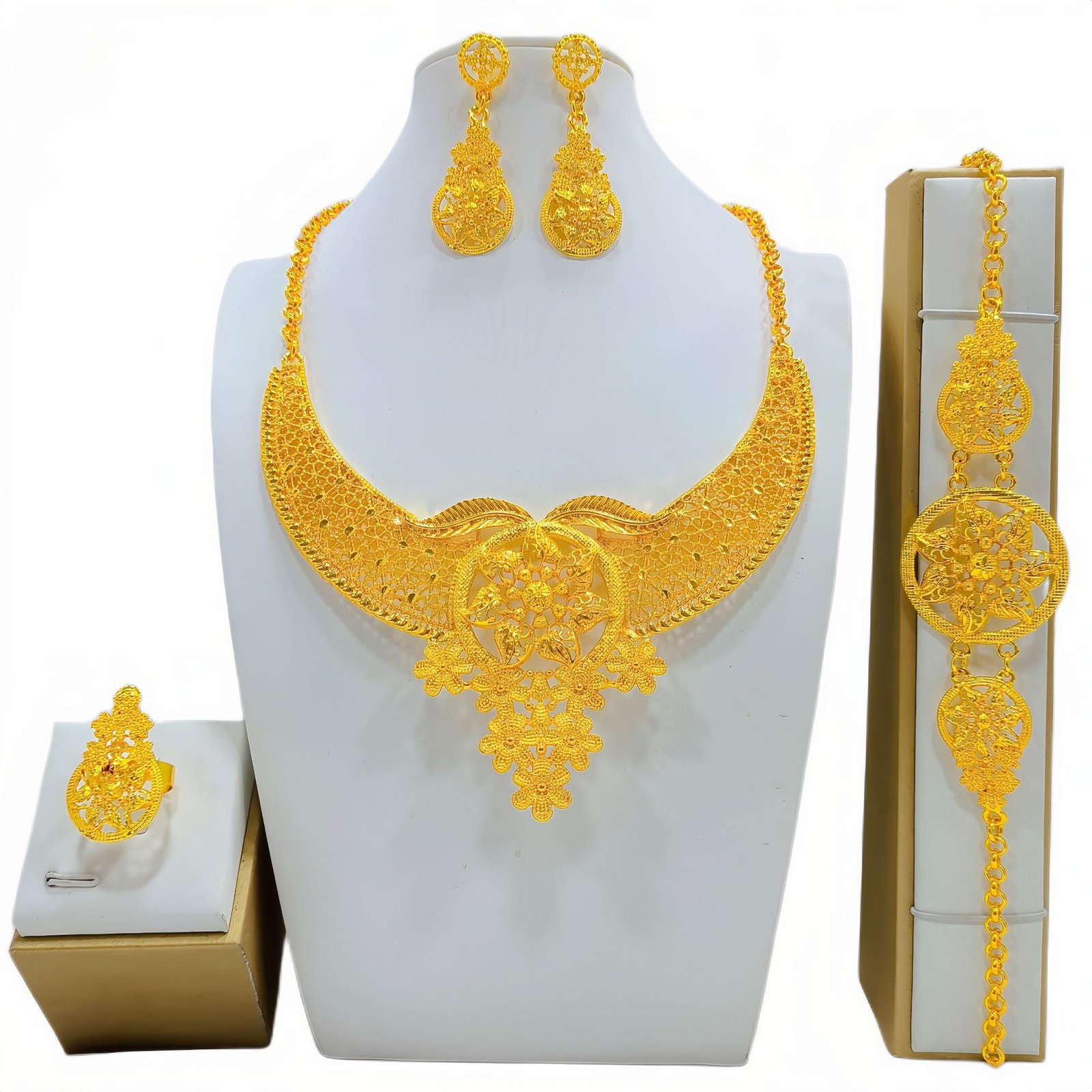 Women's Fashion All-match Jewelry Mirror Jewelry Suit - Image 3