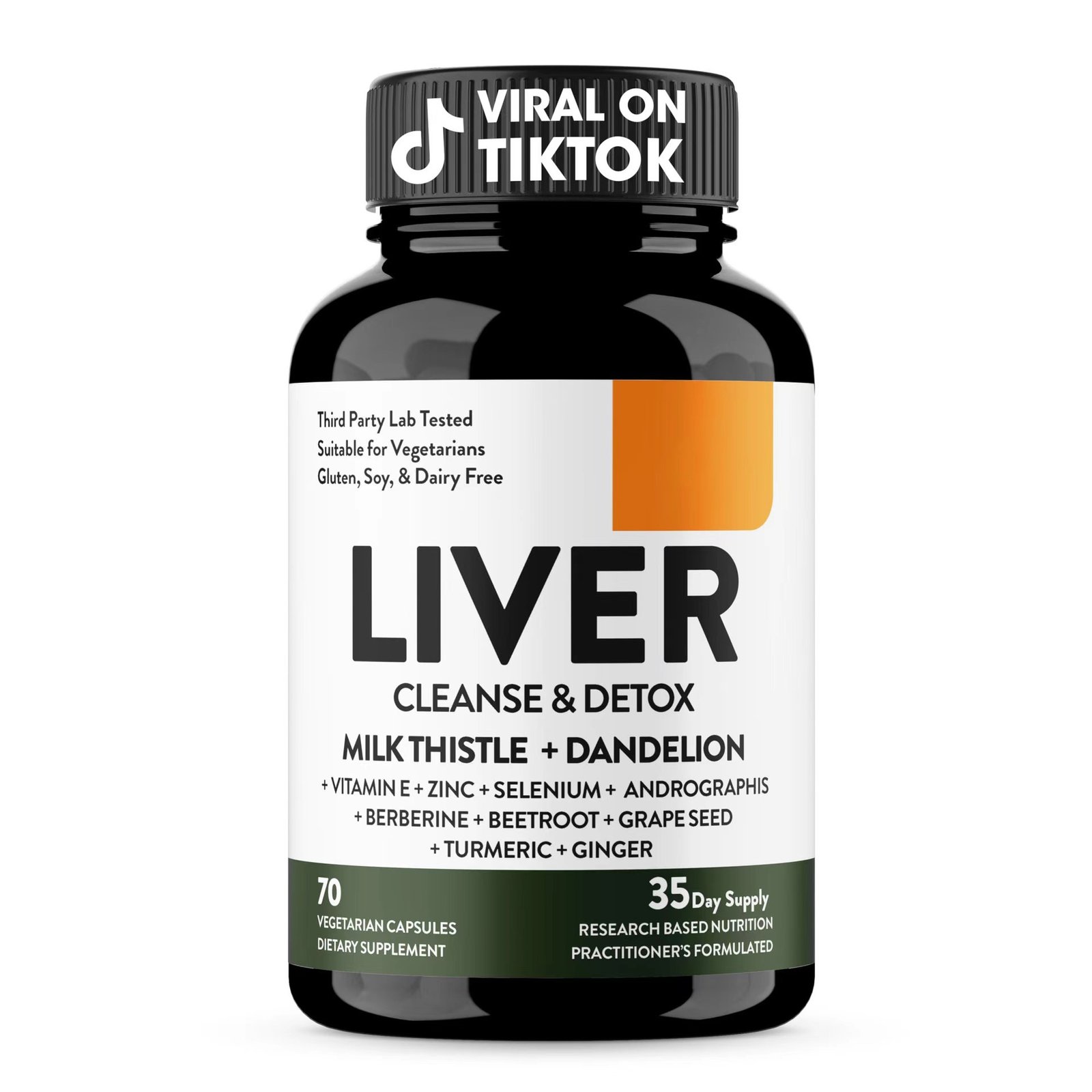 Liver Cleanse Detox & Repair Complex - Herbal Liver Support Supplement with Silymarin Milk Thistle Artichoke Extract Dandelion Root Organic Turmeric and Berberine - Milk Thistle Liver Detox Supplement - Image 4