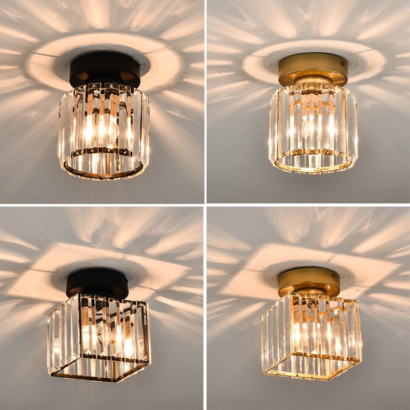 Creative Personality Nordic Crystal Hallway Ceiling Lamp - Image 6