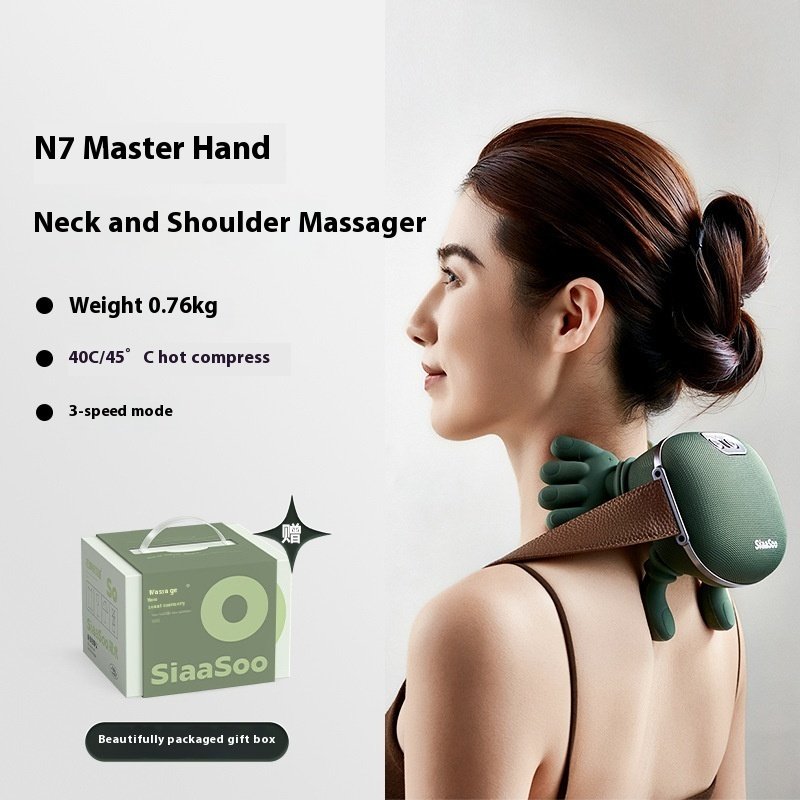 Electric Neck And Shoulder Muscle Massager Wireless Shoulder And Back Kneading Massage Shawl Neck Masajeador Relax Pain Relief - Image 8