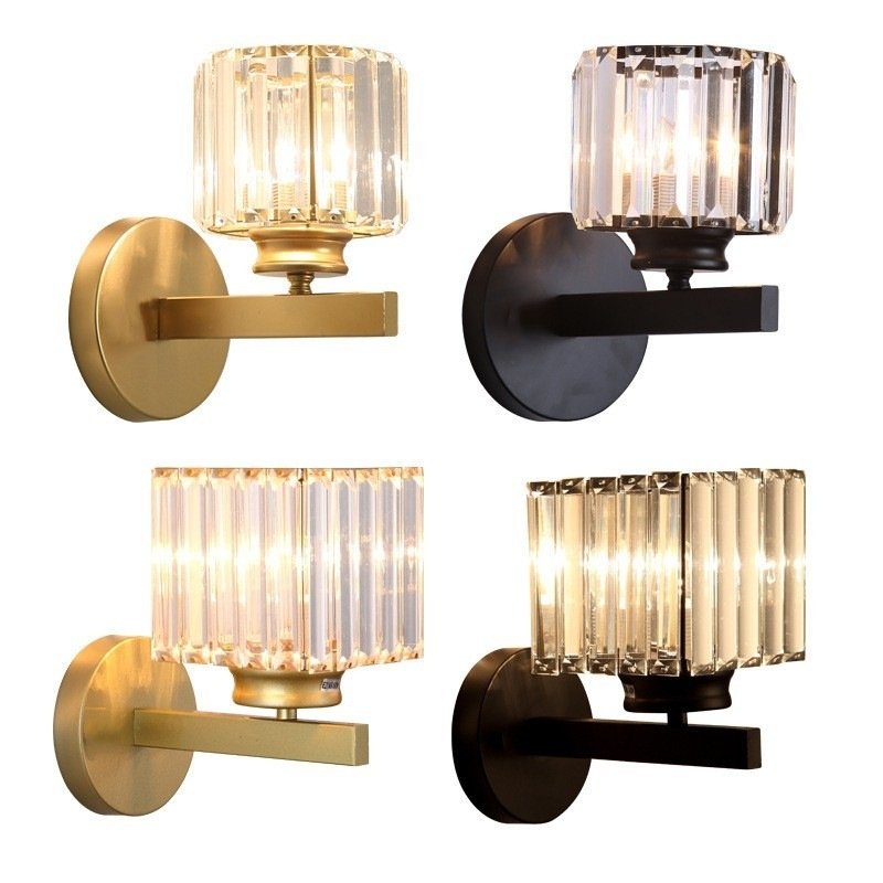 American Crystal Wall Lamp Simple Post-modern Living Room - Image 4