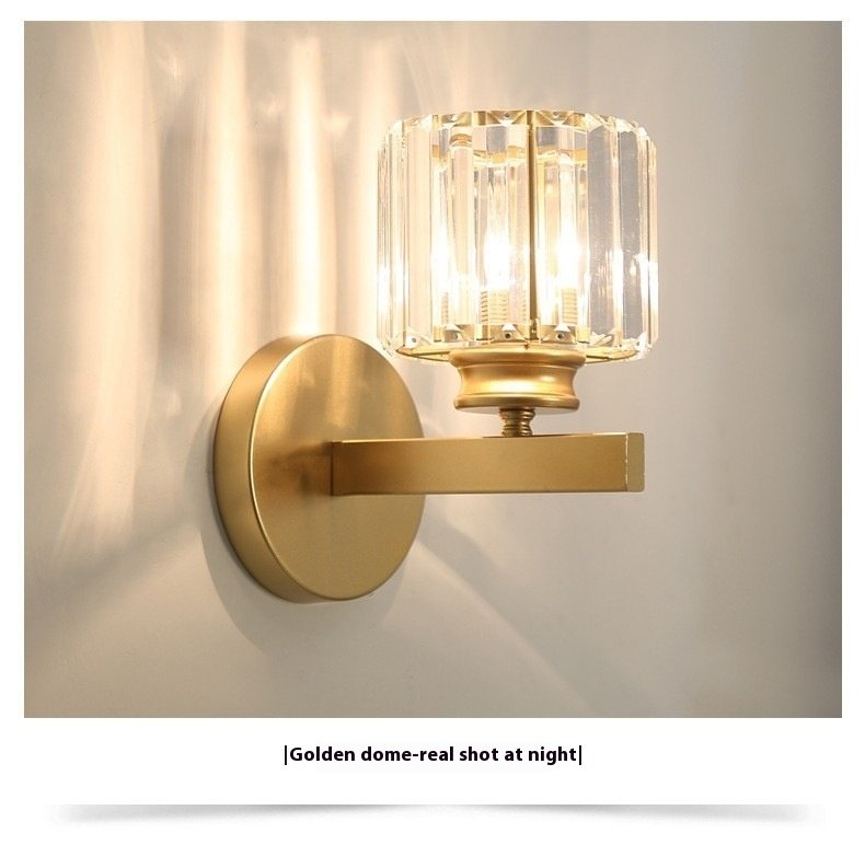 American Crystal Wall Lamp Simple Post-modern Living Room - Image 2